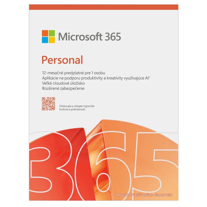 Microsoft 365 Personal FY25H2 Mac/Win, 1rok, SK EP2-32462