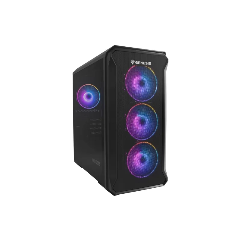 Počítačová skříň Genesis IRID 503 ARGB V2/Micro Tower/Transpar./Černá NPC-1559