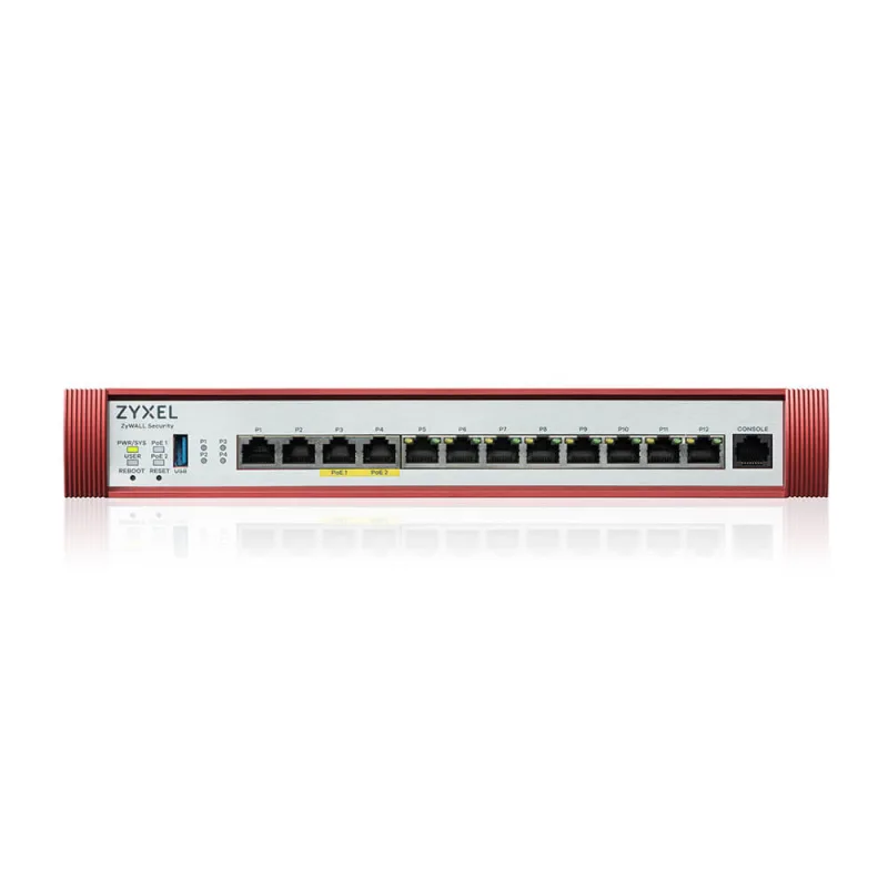 ZYXEL USG Flex 500H,4*2.5Gig.,8*1G,USB,PoE,1 dev. USGFLEX500H-EU0101F