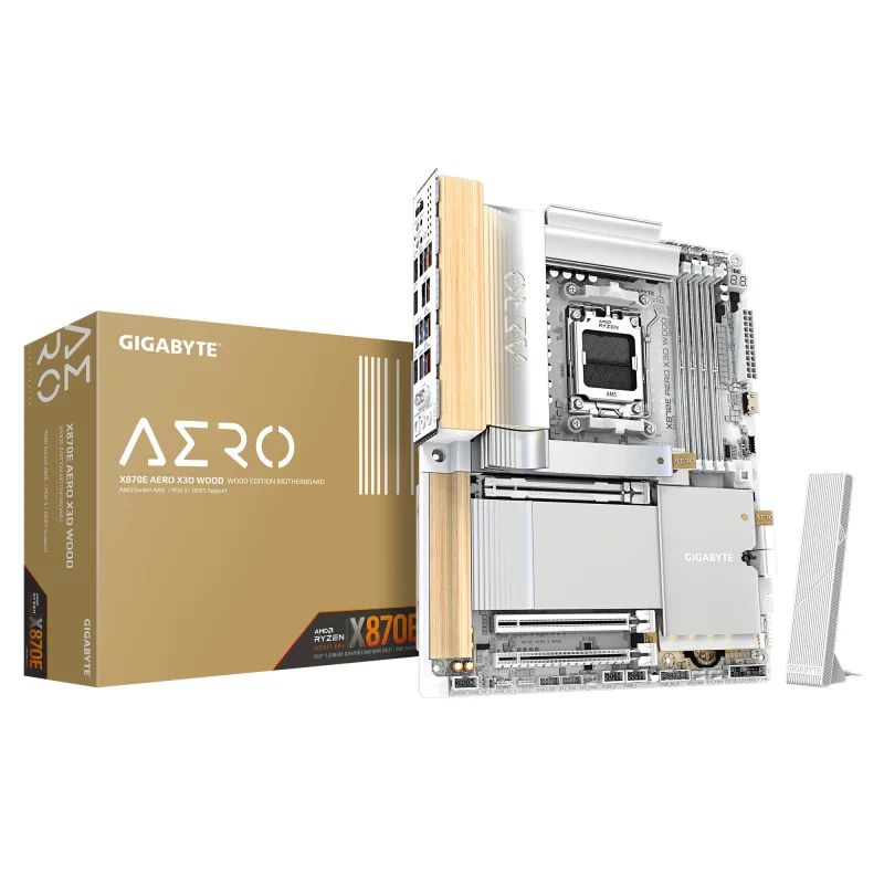 GIGABYTE X870E AERO X3D WOOD/AM5/ATX X870E AERO X WOOD