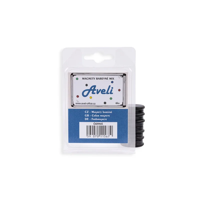 AVELI Set magnetů AVELI, černá barva XRT-00165