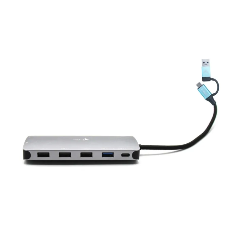 i-tec USB 3.0/USB-C/TB3 3x Display Metal Nano Dock with LAN, PD 100W CANANOTDOCKPD