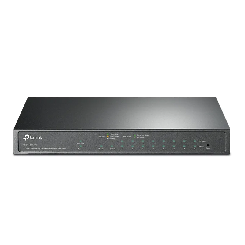 TP-Link TL-SG1210MPE 10xGb easy smart 8xPOE+ 123W switch,1xSFP TL-SG1210MPE