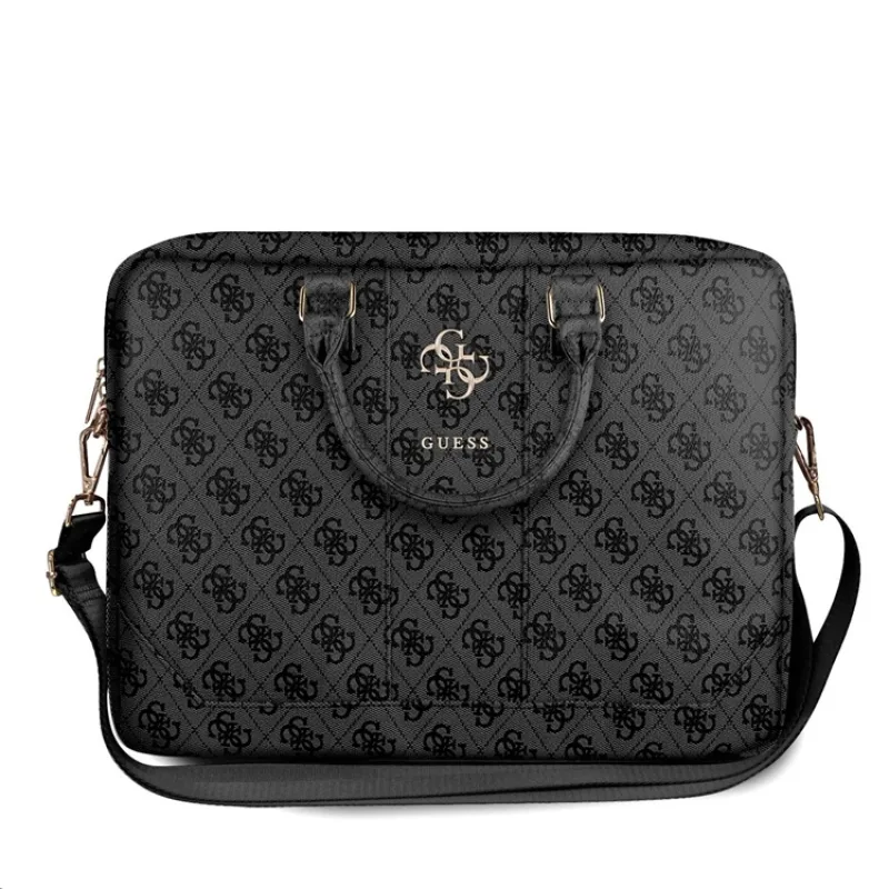 NONAME Guess PU 4G Metal Logo Taška na Notebook 15/16" Grey 3666339005405