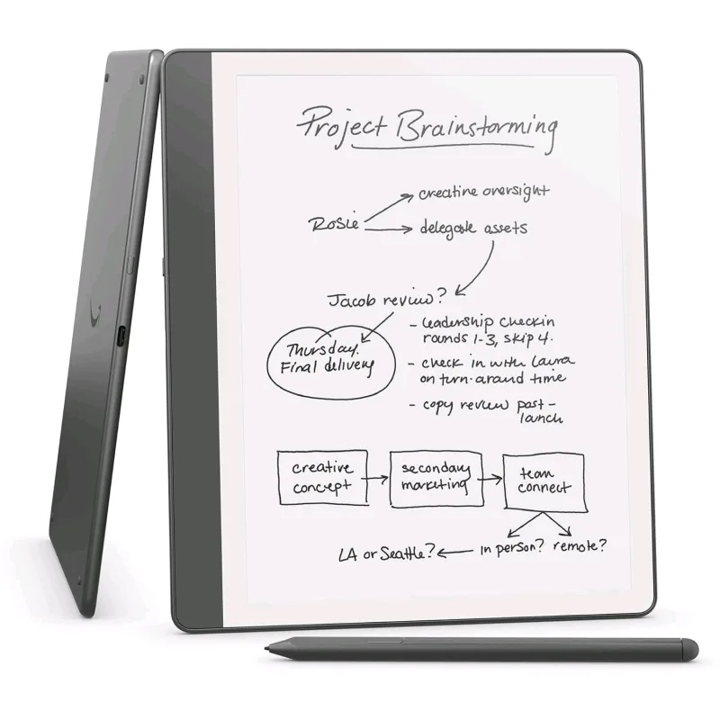 E-book Amazon Kindle Scribe 2024 (64 GB), Premium Pen, tungsten, BEZ REKLAM 840414659810