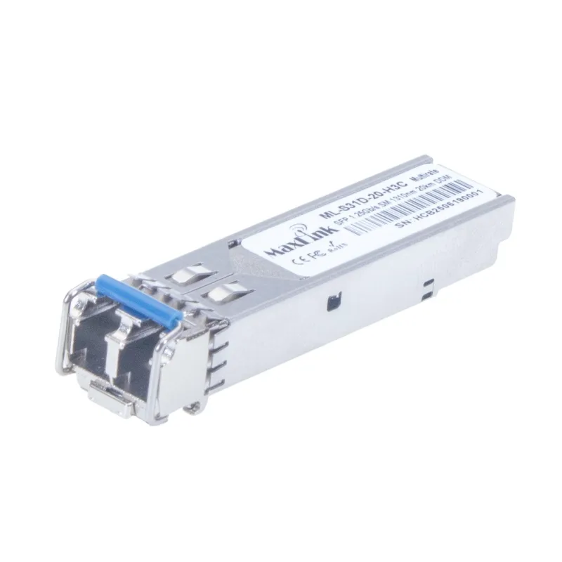 MaxLink 1.25G SFP optický HP modul, SM, 1310nm, 20km, 2x LC konektor, DDM, H3C kompatibilní ML-S31D-20-H3C