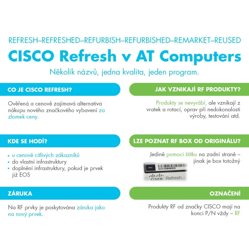 CISCO REFRESH Catalyst C1000-8P-E-2G-L, 8x 10/100/1000 Ethernet PoE+ ports and 67W PoE budget, 2x 1G SFP and RJ-45 C1000-8P-E-2G-L-RF