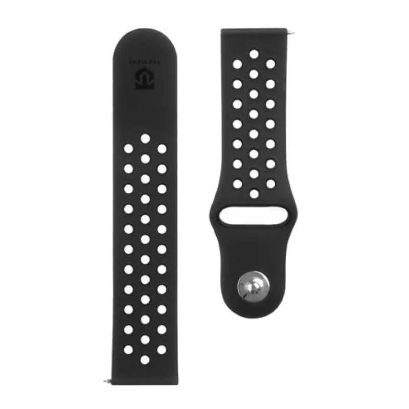 Tactical 234 Double Silikonový Řemínek 22mm Black 8596311070167
