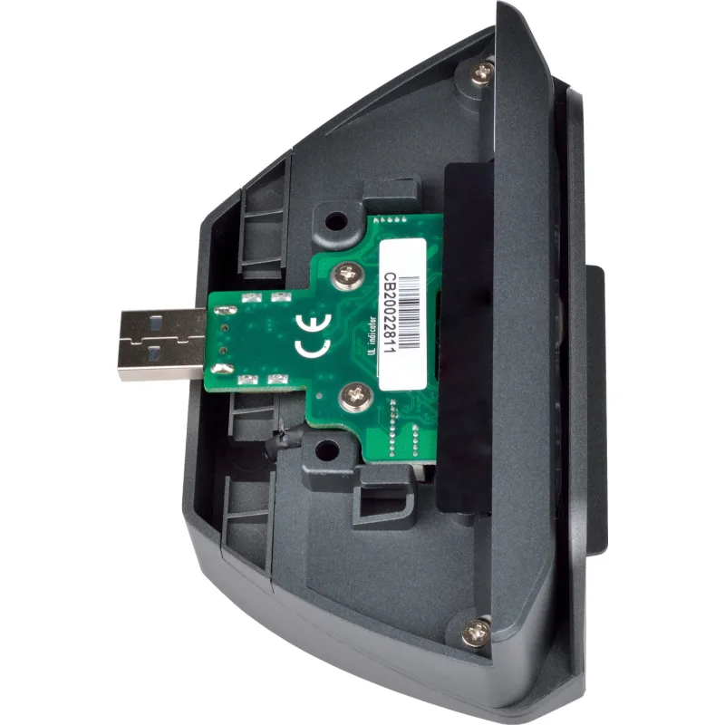 VIRTUOS Čtečka magnetických karet 1/2/3 stopry + RFID, 13.56 MHz, USB, šedá KBB9715
