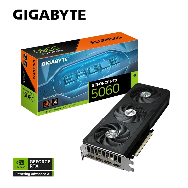 GIGABYTE GeForce RTX 5060 EAGLE MAX/OC/8GB/GDDR7 GV-N5060EAGLEMAX OC-8GD