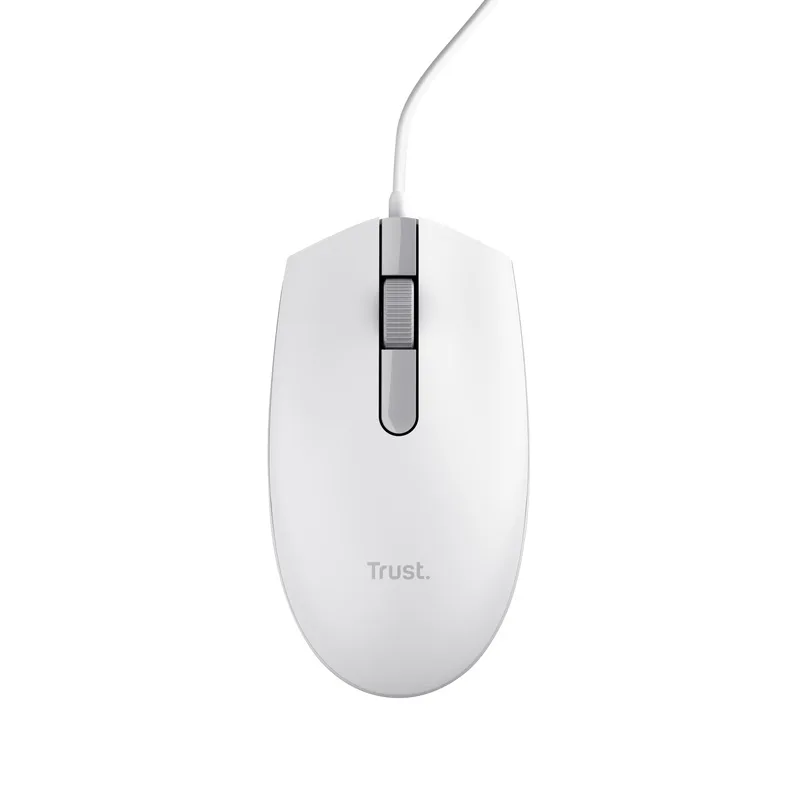 Trust TM-101W/Kancelářská/Optická/1 200 DPI/Drátová USB/Bílá 25320