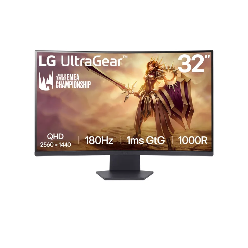 LG UltraGear/32GS60QC-B/32"/VA/QHD/180Hz/1ms/Black/2R 32GS60QC-B.AEUQ