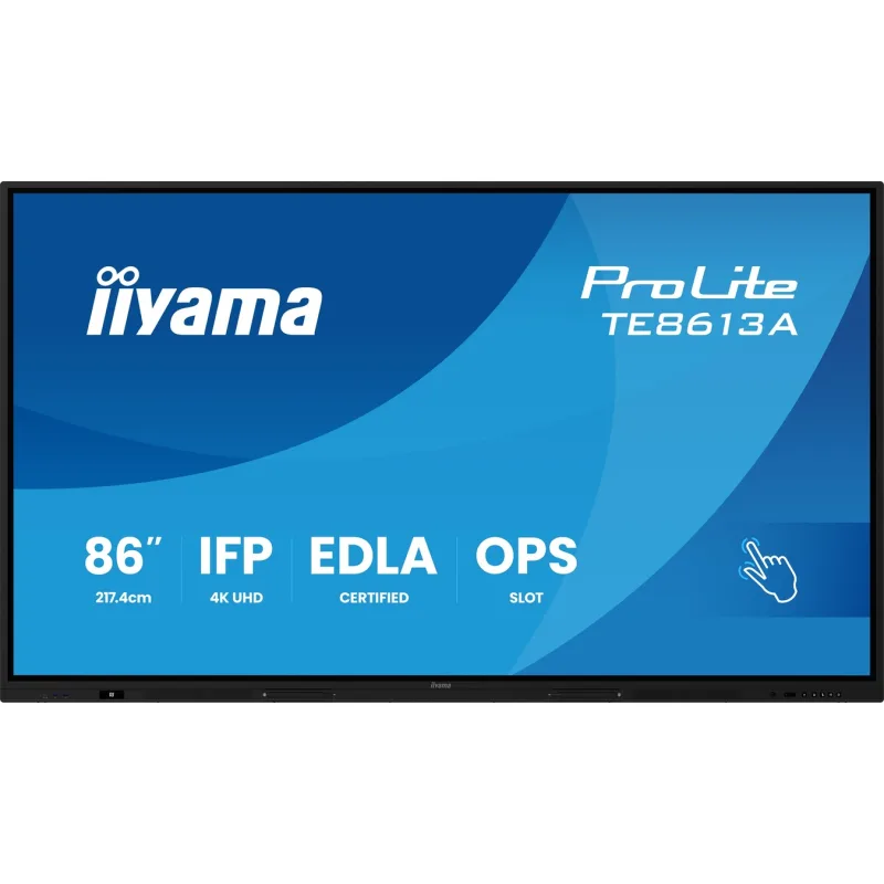 86" iiyama TE8613A-B1AG:IPS,4K,40P,EDLA TE8613A-B1AG