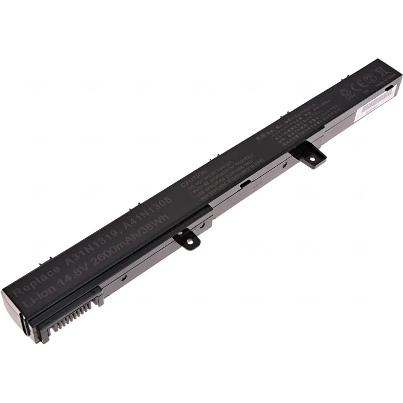 Baterie T6 Power pro Asus X451, X551, F551, P551, R411, R512, RX551, F451, 2600mAh, 38Wh, 4cell NBAS0079