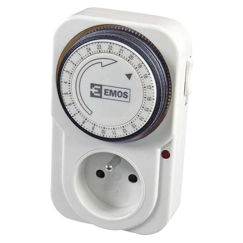 EMOS Mechanická spínací zásuvka 3680W - denní (P5502) 1907010010