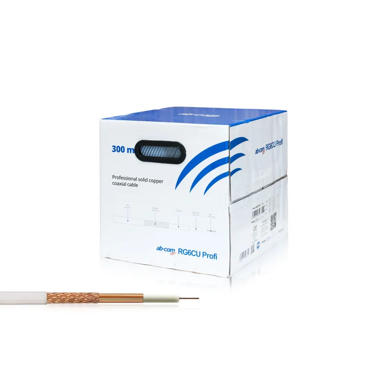 AB-COM Kabel koaxial AB RG6CU Profi 300m roll KAB KO RG6CU PRO 300