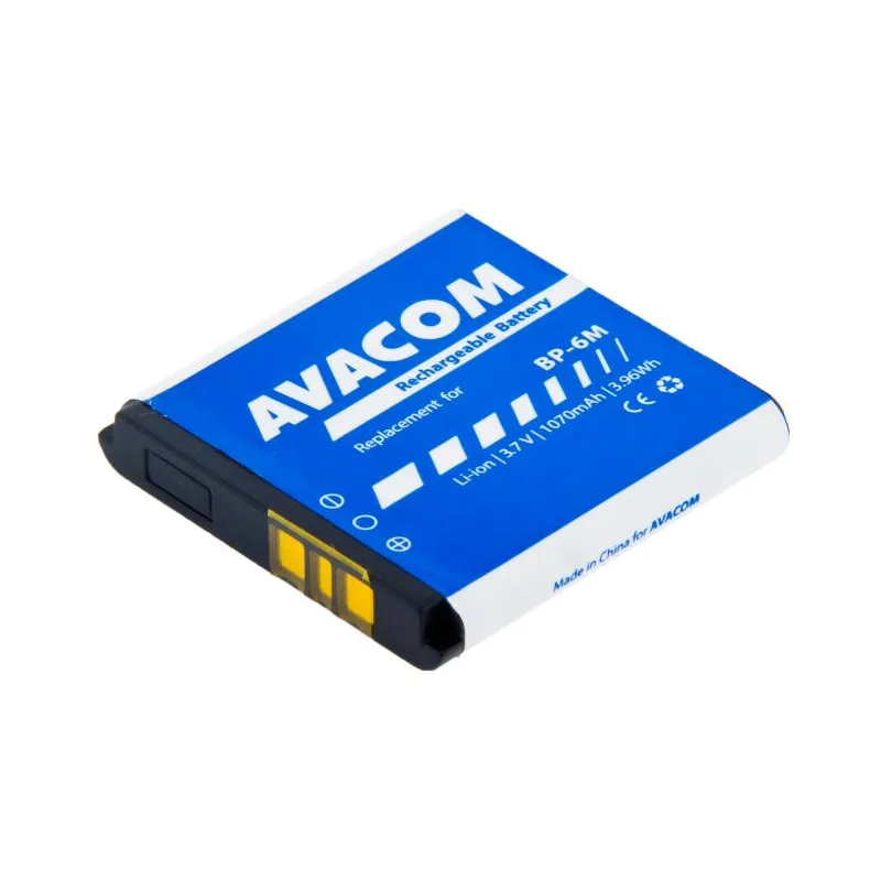 Baterie AVACOM GSNO-BP6M-S1070 do mobilu Nokia 6233, 9300, N73 Li-Ion 3,7V 1070mAh (náhrada BP-6M) GSNO-BP6M-S1070