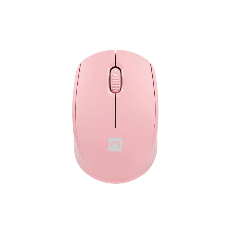 Myš Natec STORK/Kancelářská/Optická/1 600 DPI/Bezdrátová USB/Růžová NMY-2002