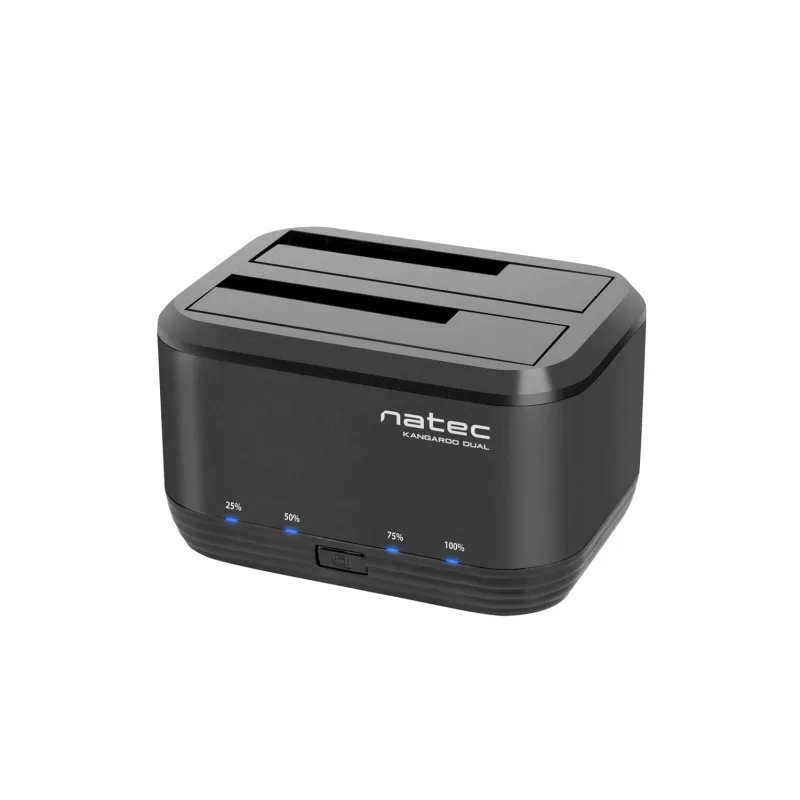 Dokovací stanice pro HDD 2,5"/3,5" USB 3.0 Natec Kangaroo Dual, funkce klonování, napájecí adaptér NSD-0955