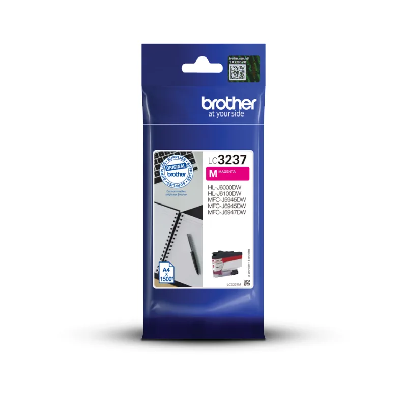 BROTHER LC-3237M, (inkoust magenta, 1 500 str.) LC3237M
