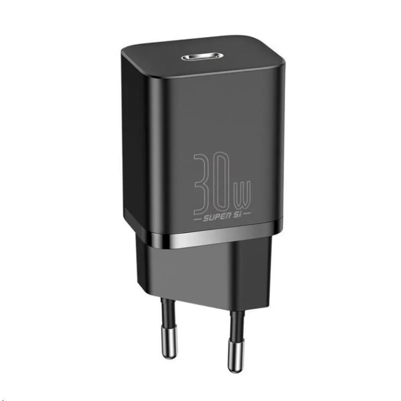NONAME Baseus rychlonabíječka do sítě Super Si USB-C PD QC 30W černá 6953156205062