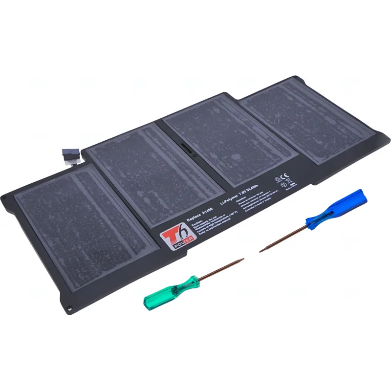 Baterie T6 Power Apple MacBook Air 13 2011, 2012, 2013, 2014, 2015, 7150mAh, 54Wh, 4cell, Li-pol NBAP0024