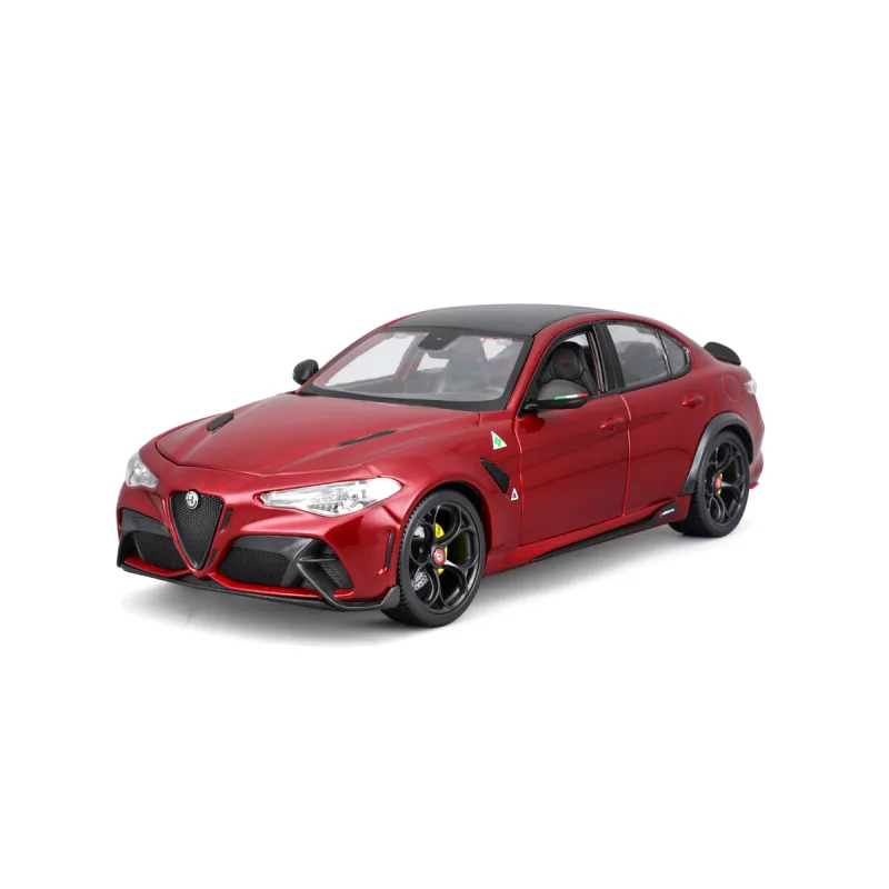 Bburago - Auta HOBBY, Alfa Romeo Giulia GTA, červená metalíza, 1:18