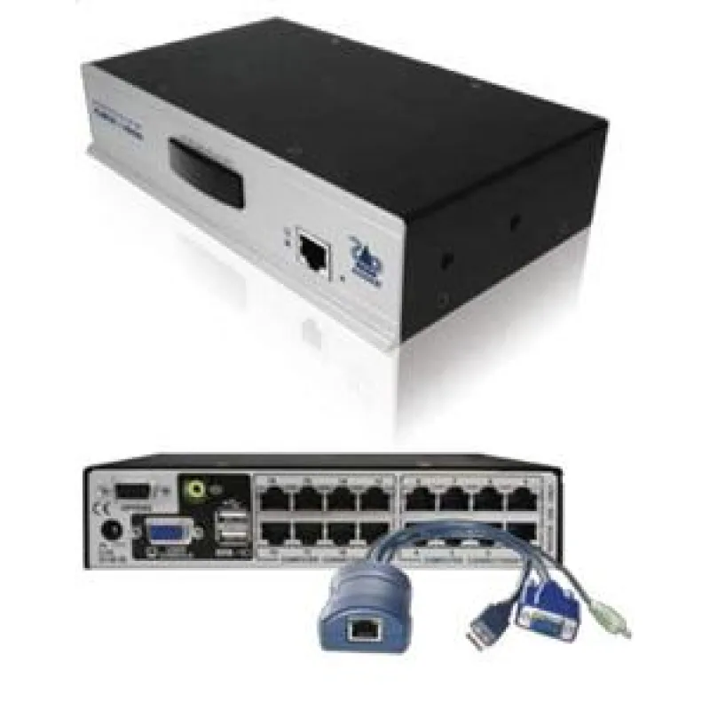 ADDER AdderView CATx, 1x16, lokální a vzdálená konzole AVX1016