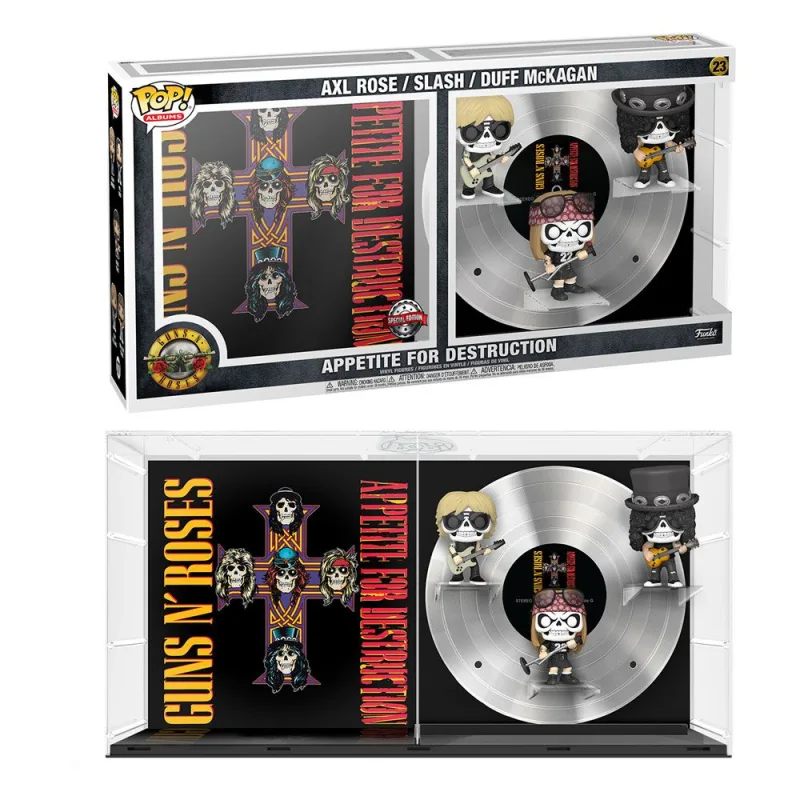 Funko Pop! 23 Guns N Roses Appetite For Destruction Axl Rose, Slash, Duff Mckagan