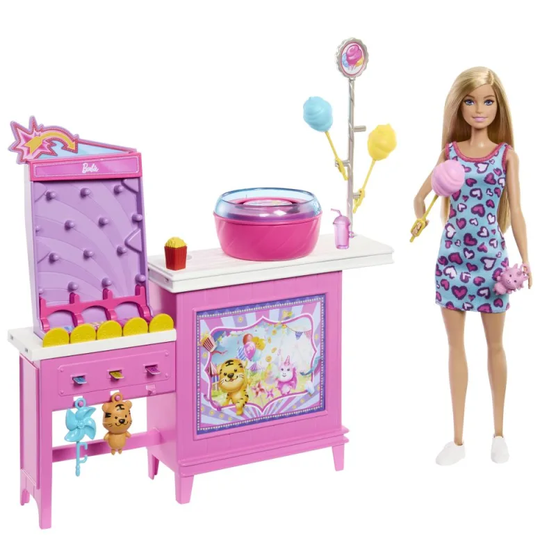 Mattel Barbie PANENKA A STÁNEK S CUKROVOU VATOU HERNÍ SET