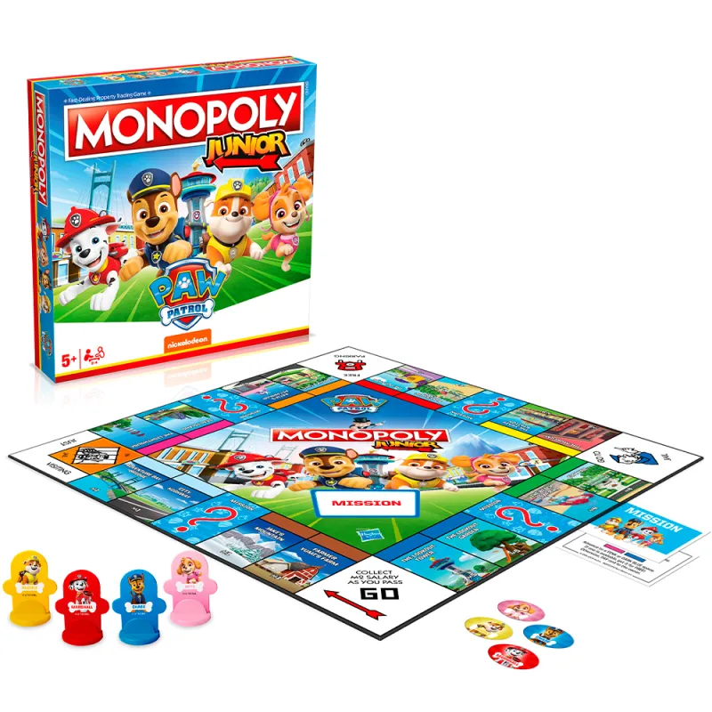 Paw Patrol stolová hra Junior Monopoly (English Version)