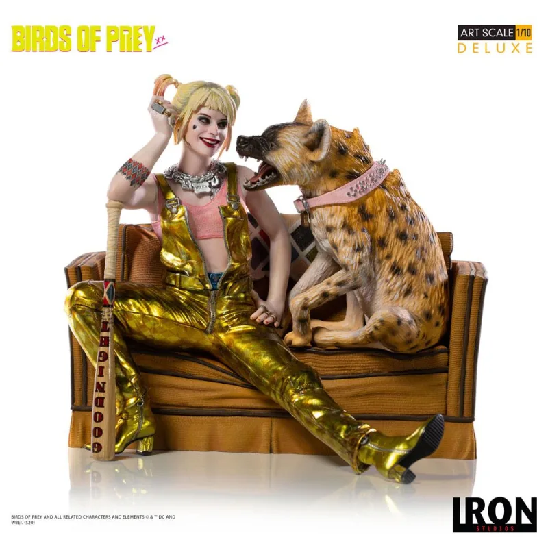 Birds of Prey Deluxe Art Scale socha 1/10 Harley Quinn and Bruce 13 cm