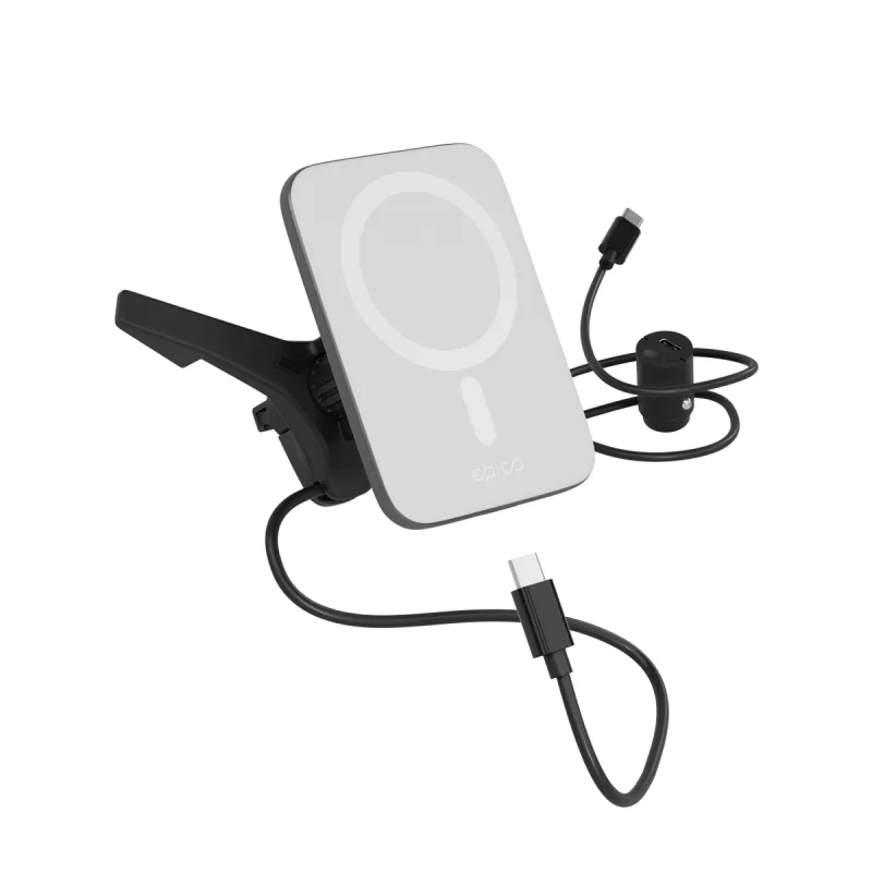 Epico Qi2 Mag+ ultra tenká autonabíječka - bílá 9915102100020