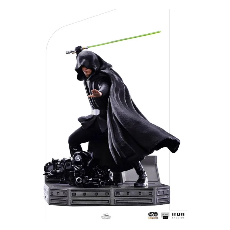 Star Wars The Mandalorian BDS Art Scale socha 1/10 Luke Skywalker Combat Version 24 cm
