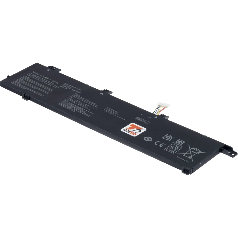 Baterie T6 Power pro Asus VivoBook S432F, S532F, X432F, X532F, 3640mAh, 42Wh, 3cell, Li-poly NBAS0189