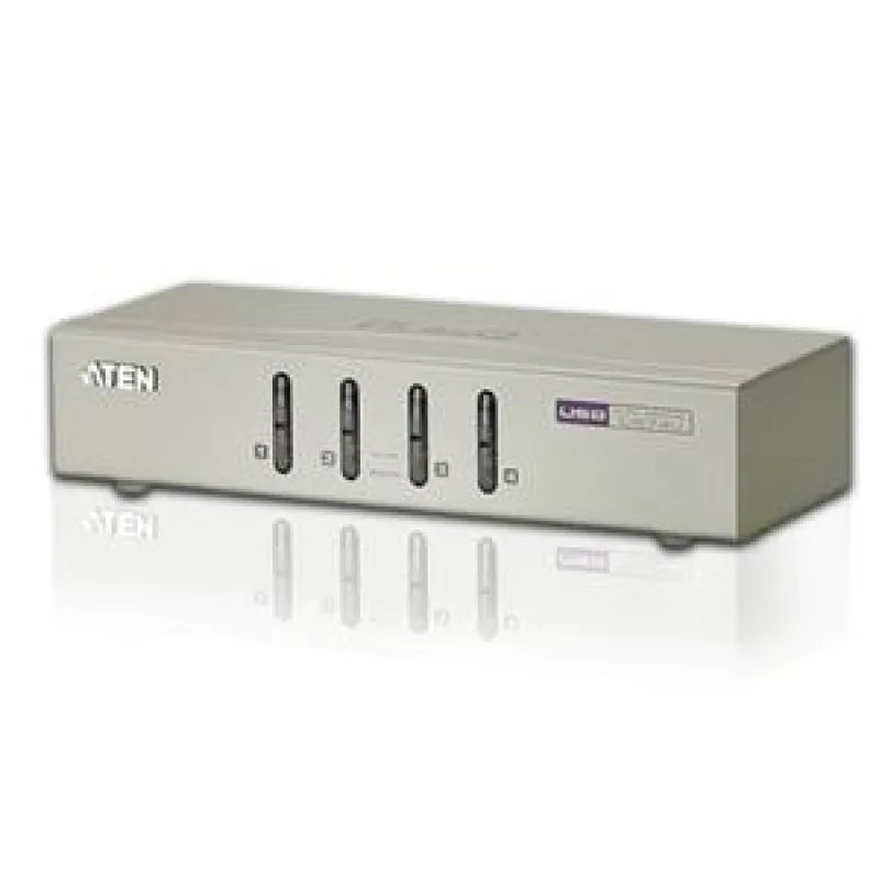 Aten 4-port KVM USB, audio 2.1, včetně kabelů CS74U
