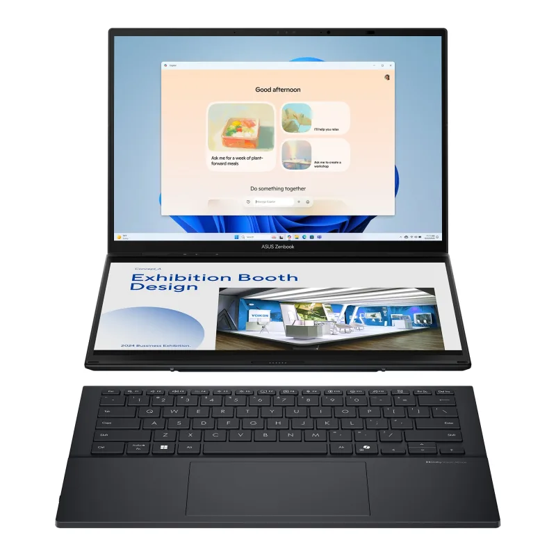 ASUS Zenbook Duo/UX8406CA-OLED088W/U7-255H/14"/2880x1800/T/32GB/1TB SSD/Arc 140T/W11H/Gray/2R UX8406CA-OLED088W