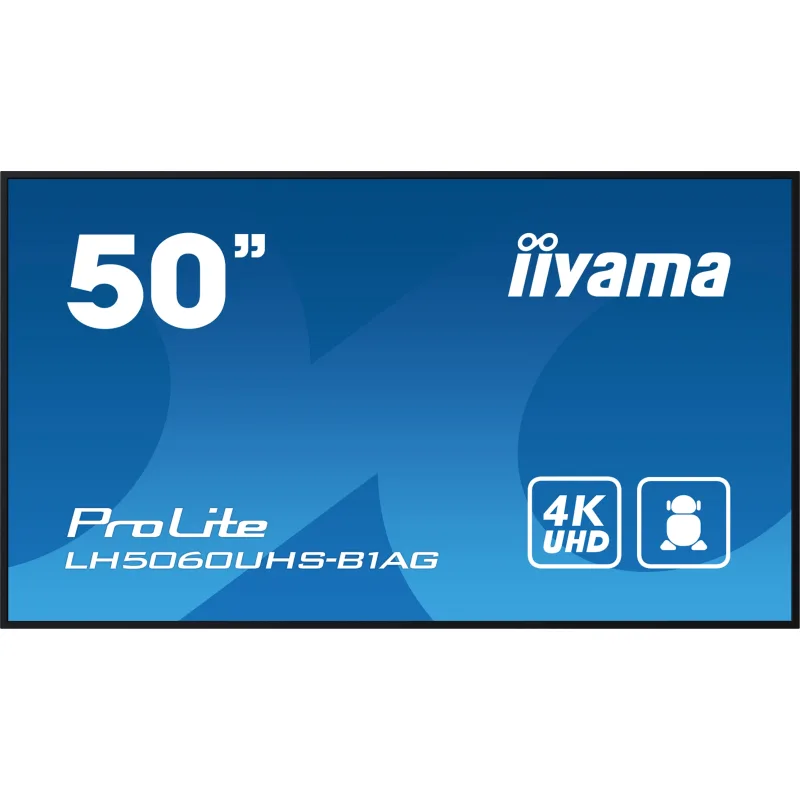 50" iiyama LH5060UHS-B1AG:IPS,4K UHD,24/7,Android LH5060UHS-B1AG