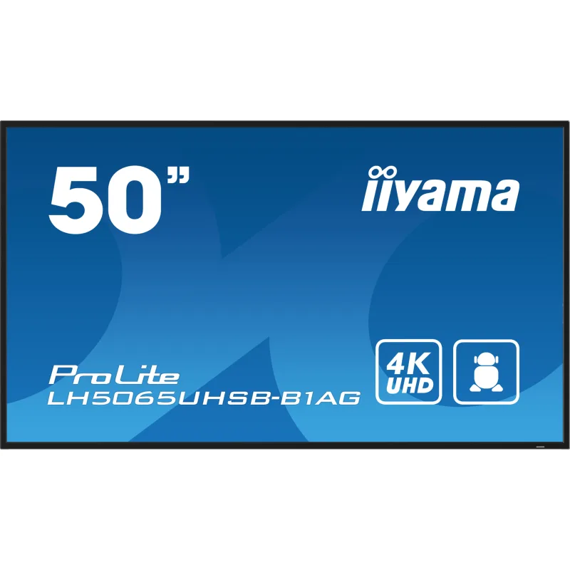 50" iiyama LH5065UHSB-B1AG:VA,4K UHD,Android,24/7 LH5065UHSB-B1AG