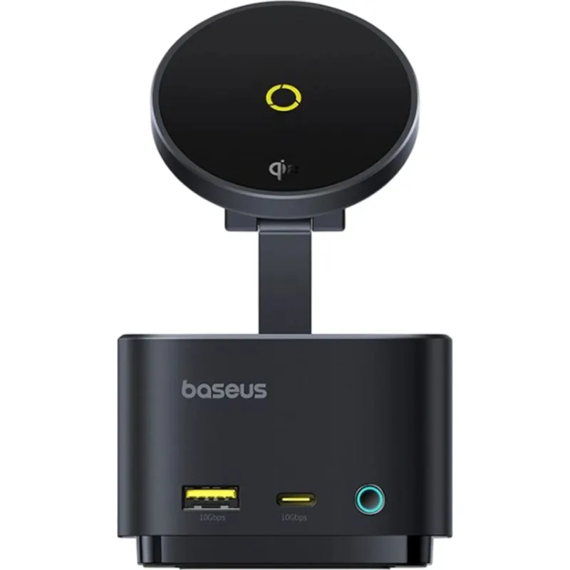 NONAME Baseus Nabíjecí stanice MagPro 7v1 s bezdrátovým nabíjením 15W cosmic black 6932172672669