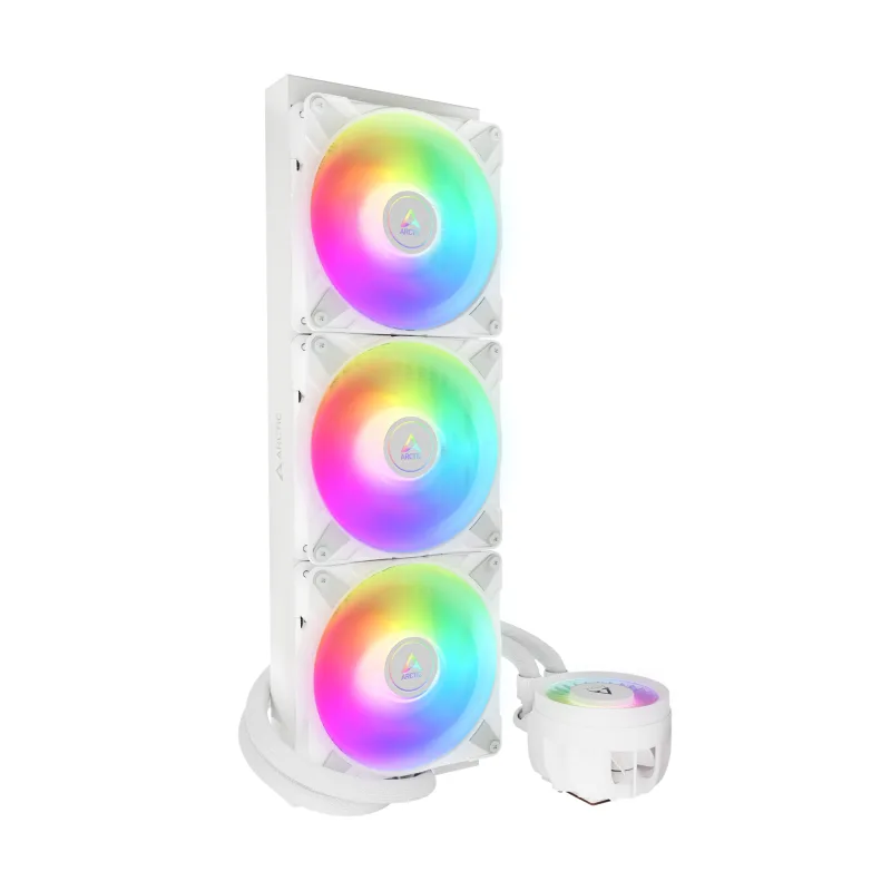 ARCTIC Liquid Freezer III - 420 A-RGB (White) : All-in-One CPU Water Cooler with 420mm radiator and ACFRE00153A