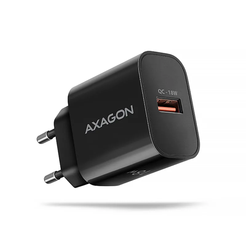 AXAGON ACU-QC18, nabíječka do sítě 18W, 1x port USB-A, QC3.0/AFC/Apple, černá ACU-QC18