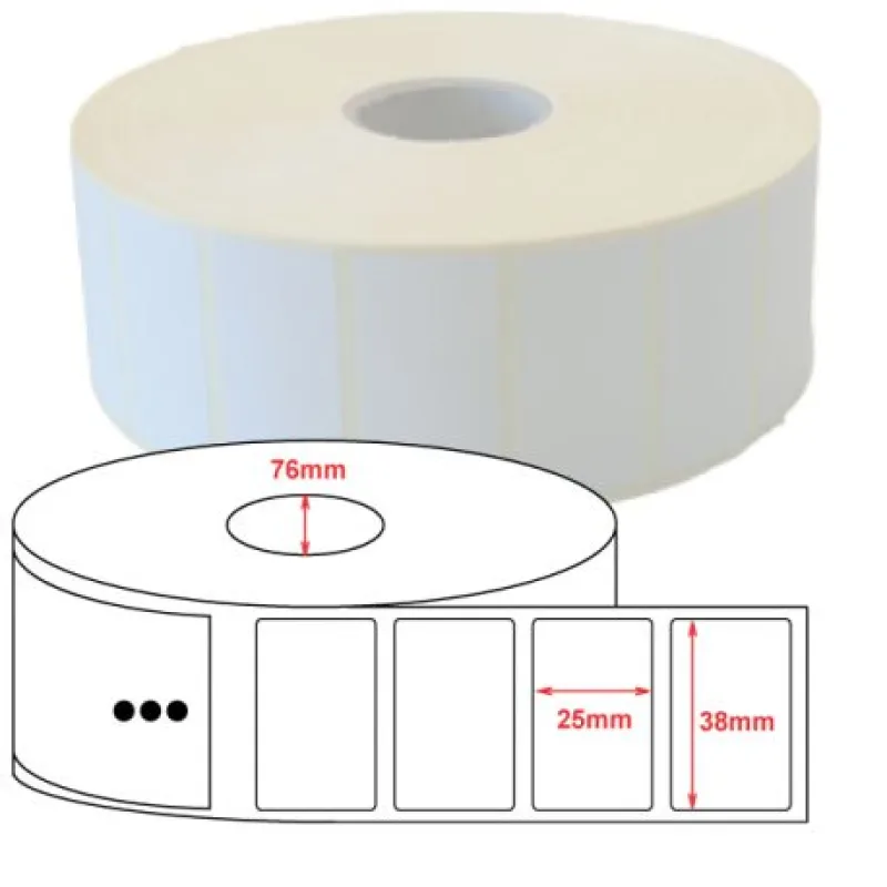 ZEBRA Z-Select 2000D, Midrange, 38x25mm; 5,180 labels, 10 rolls in box 880150-025
