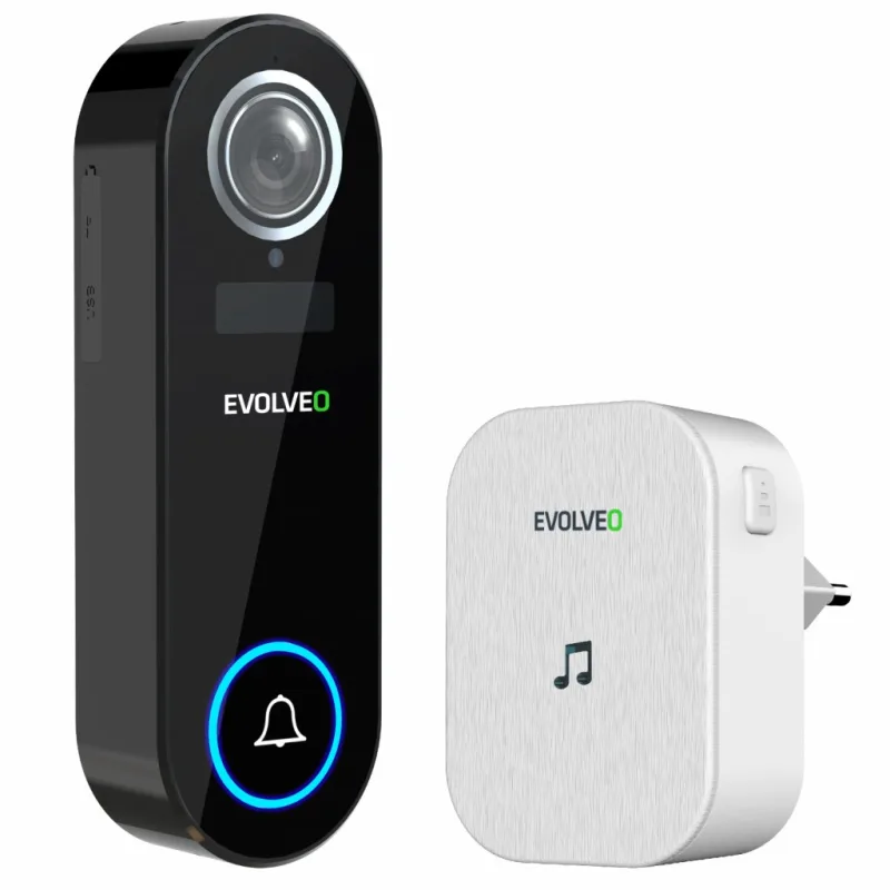 EVOLVEO Ringo DB2, Bezdrátový chytrý videozvonek+zvonek do zásuvky RINGODB2