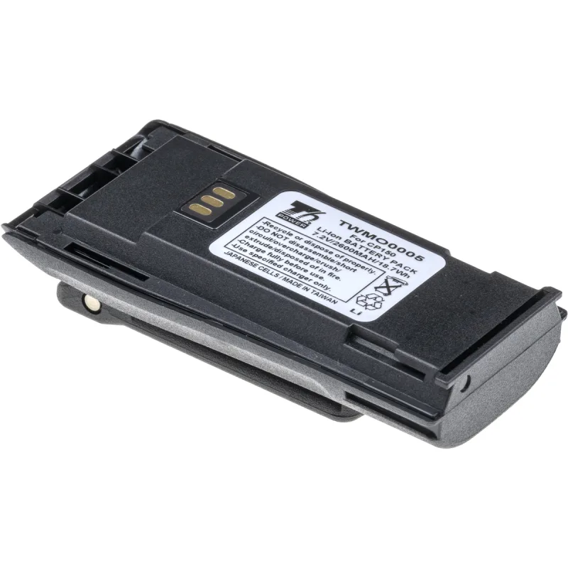 Baterie T6 Power Motorola CP040, CP150, CP250, Li-ion, 2600mAh, 18,7Wh TWMO0005