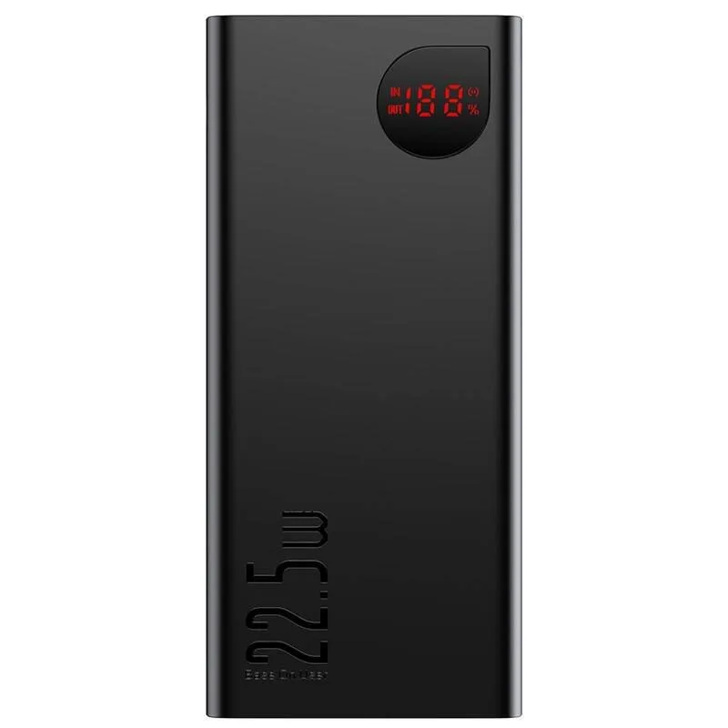 NONAME Baseus PPAD070101 Adaman Digital Display Powerbanka 20000mAh 22,5W Black 6932172618308