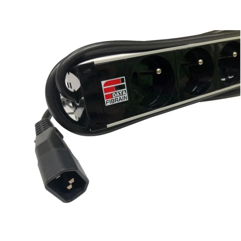 OEM 19" Napájecí panel 9x 230V, IEC320 C14 1U M6 3m 96087