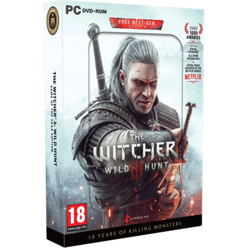 COMGAD PC - The Witcher 3: The Wild Hunt - Game of the Year Edition + 10th Anniversary Steelbook 5908305250456