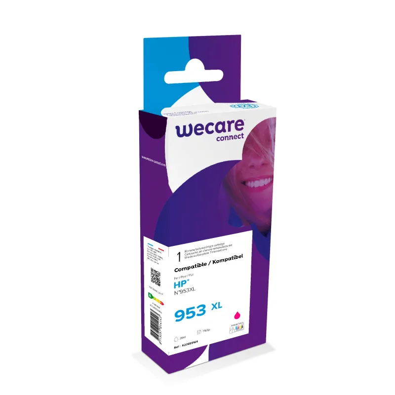 WECARE ARMOR ink kompatibilní s HP F6U17AE, červená/magenta K20659W4