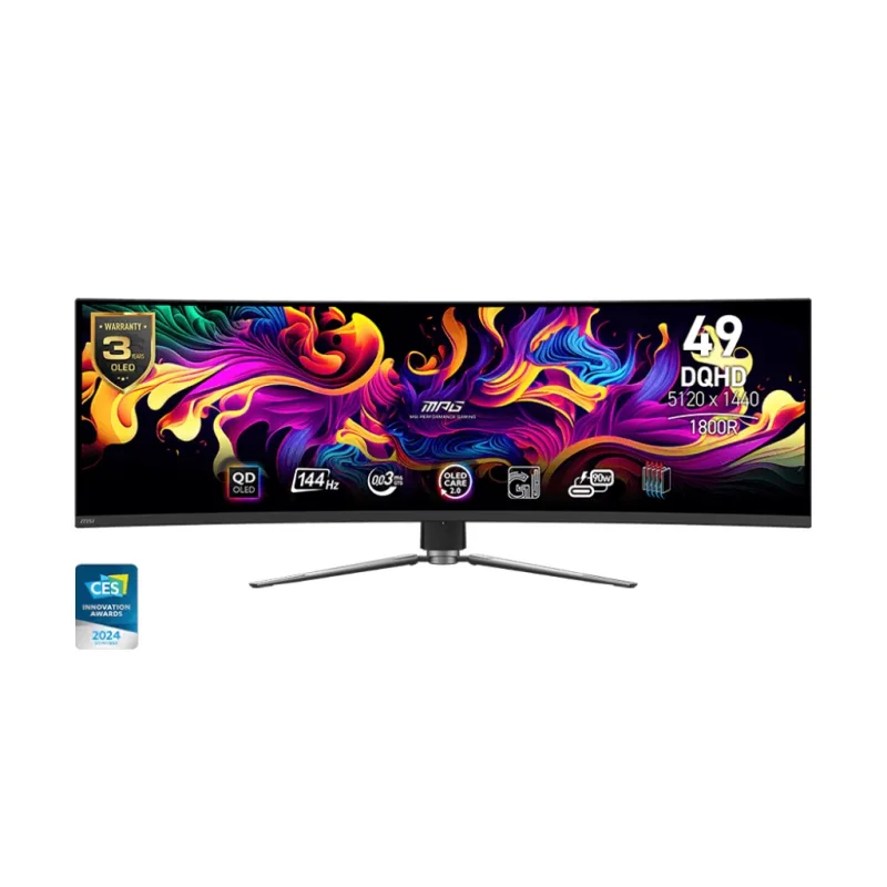 MSI MPG/491CQP-QD/49"/QD-OLED/DQHD/144Hz/0,03ms/Černá/3R MPG 491CQP QD-OLED